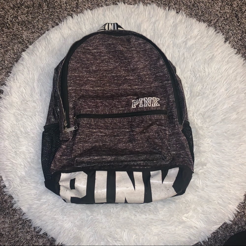VS PINK Grey Backpack